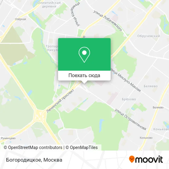 Карта Богородицкое