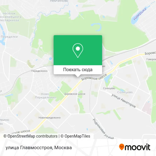 Карта улица Главмосстроя