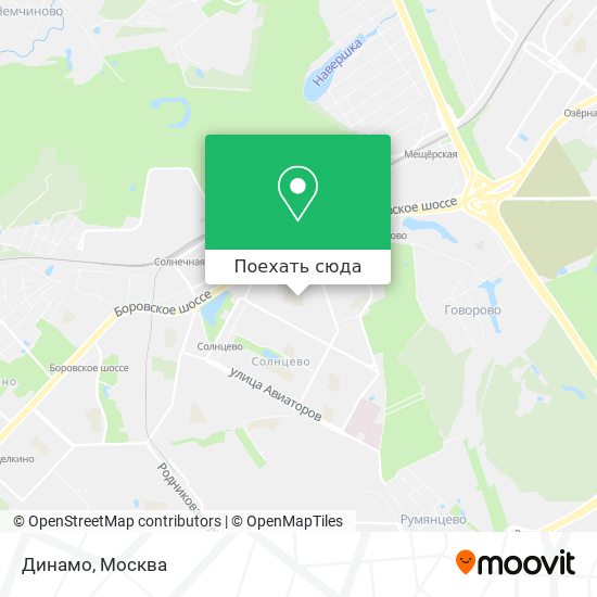 Карта Динамо