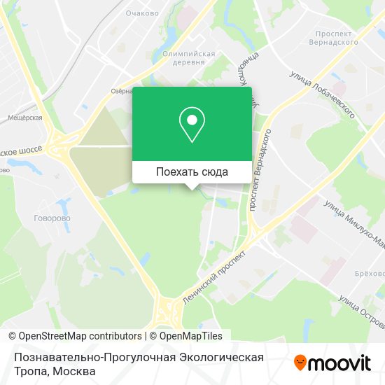 Карта Познавательно-Прогулочная Экологическая Тропа