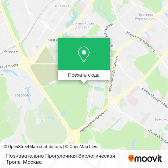 Карта Познавательно-Прогулочная Экологическая Тропа