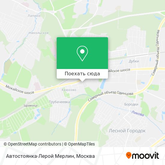 Карта Автостоянка-Лерой Мерлин
