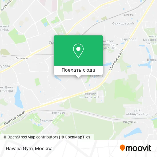 Карта Havana Gym