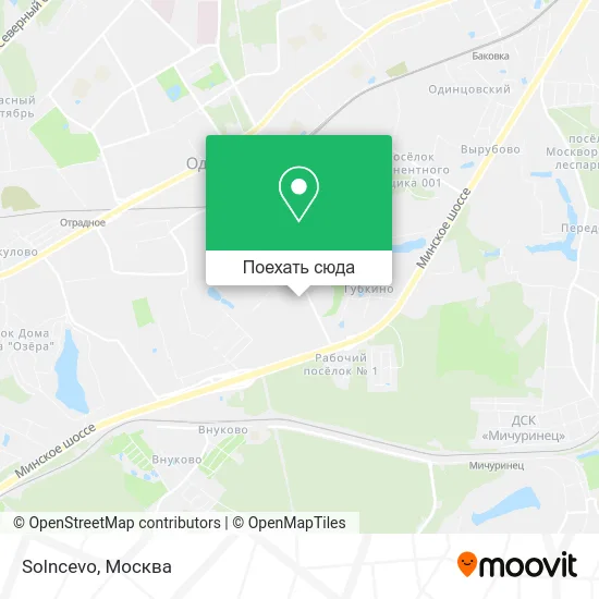 Карта Solncevo