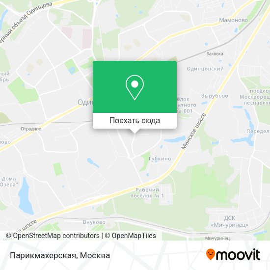 Карта Парикмахерская