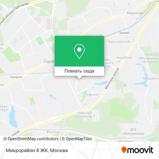 Карта Микрорайон 8 ЖК