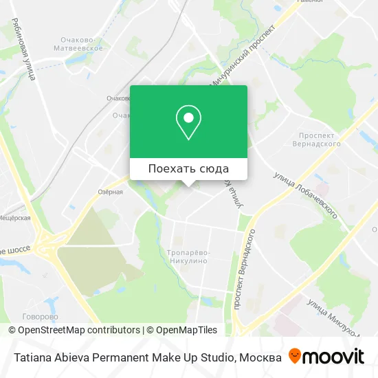 Карта Tatiana Abieva Permanent Make Up Studio