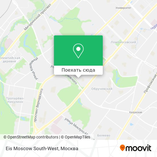 Карта Eis Moscow South-West