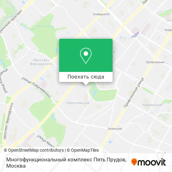 Карта Многофункциональный комплекс Пять Прудов