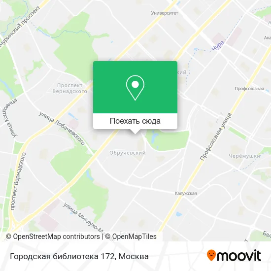 Карта Городская библиотека 172