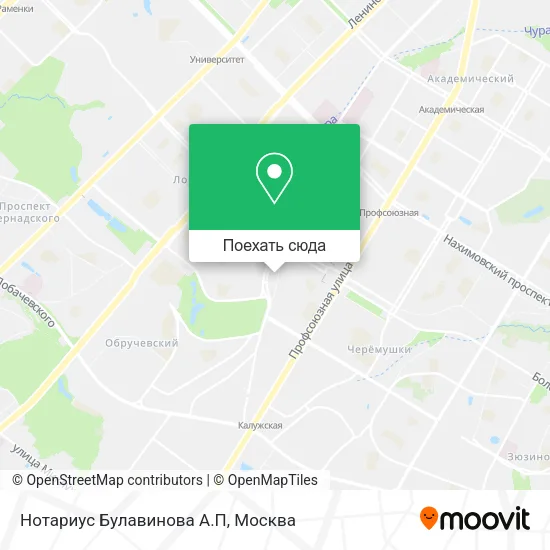 Карта Нотариус Булавинова А.П
