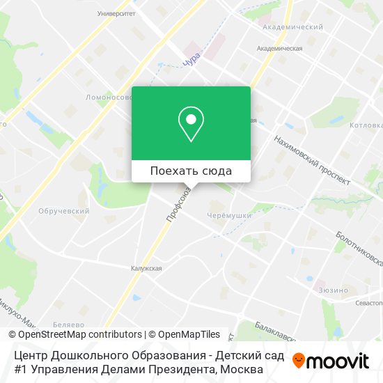 Карта Центр Дошкольного Образования - Детский сад #1 Управления Делами Президента