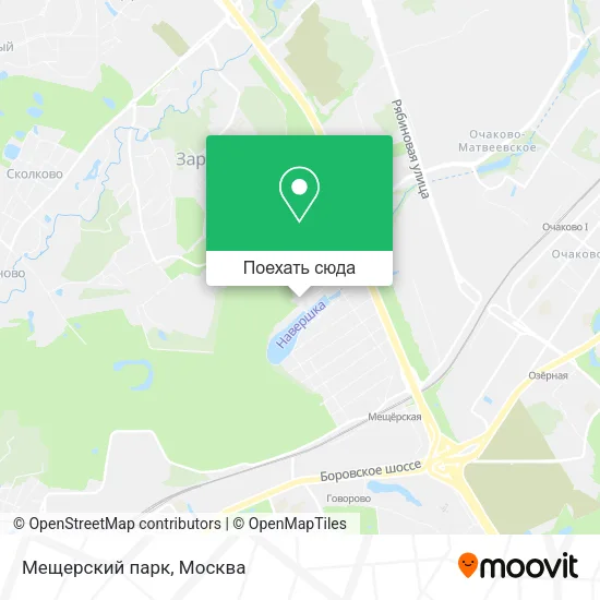 Карта Мещерский парк