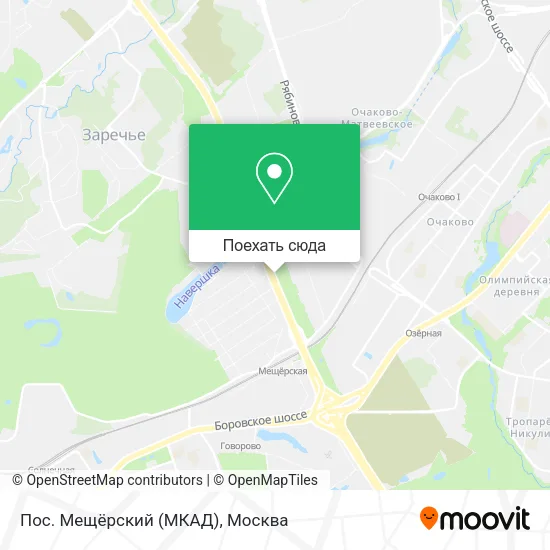 Карта Пос. Мещёрский (МКАД)