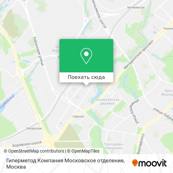 Карта Гиперметод Компания Московское отделение