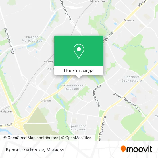 Карта Красное и Белое