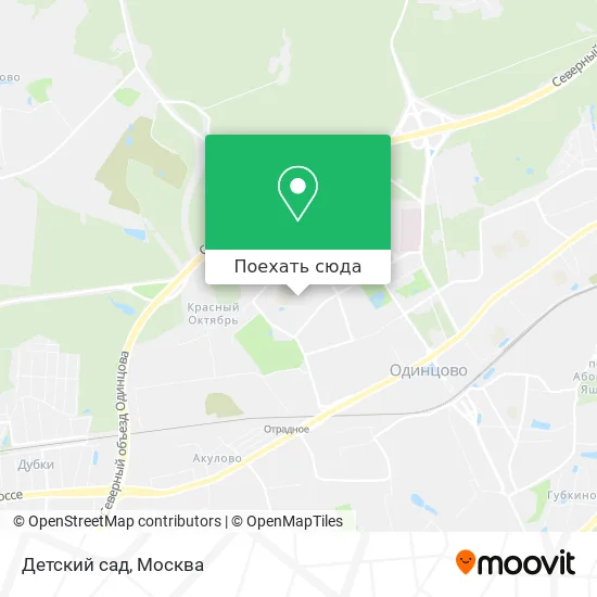 Карта Детский сад