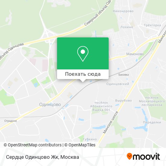 Карта Сердце Одинцово Жк