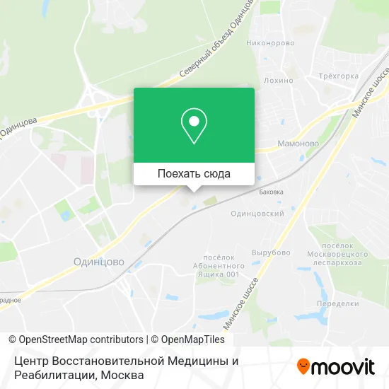 Карта Центр Восстановительной Медицины и Реабилитации