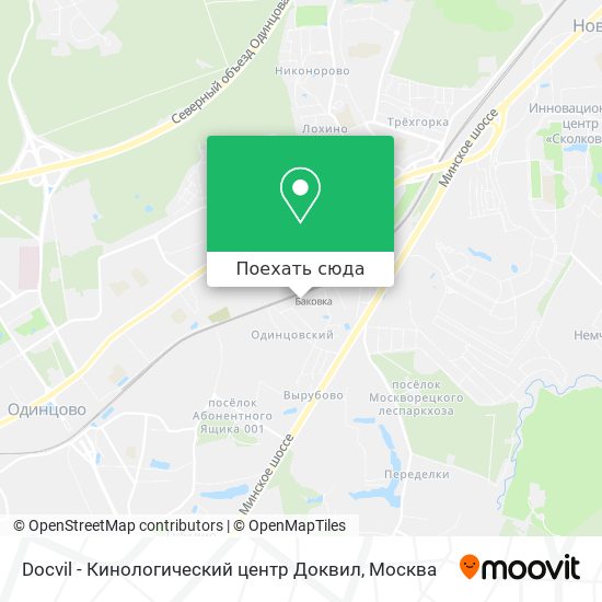 Карта Docvil - Кинологический центр Доквил