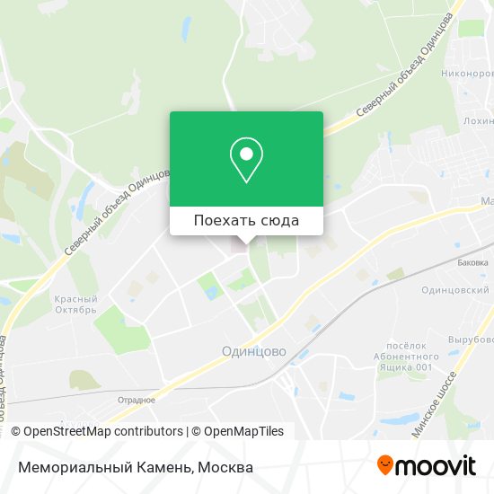Карта Мемориальный Камень