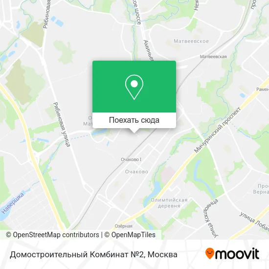 Карта Домостроительный Комбинат №2