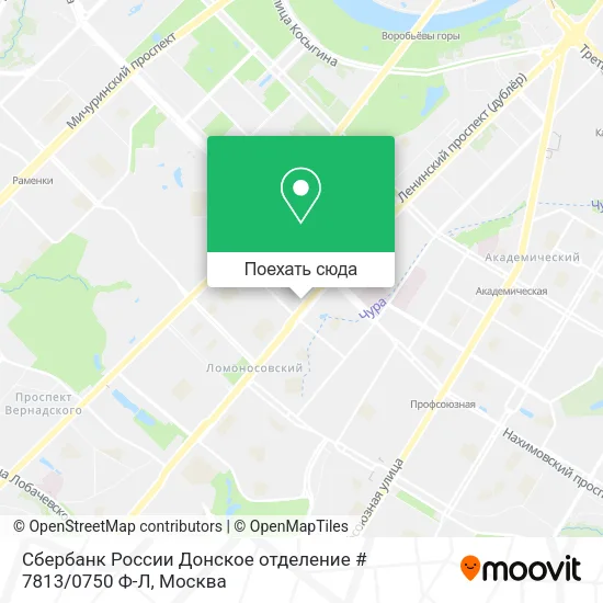 Карта Сбербанк России Донское отделение # 7813 / 0750 Ф-Л