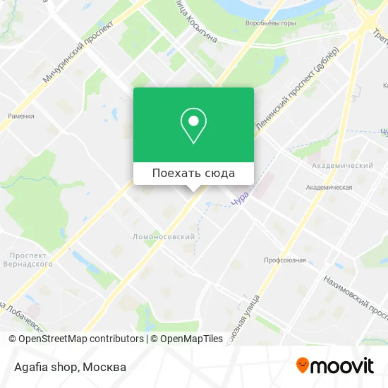 Карта Agafia shop