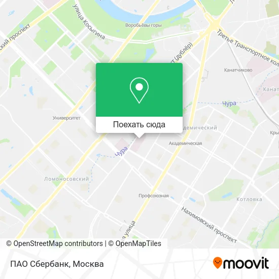 Карта ПАО Сбербанк