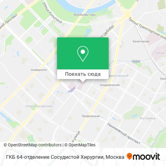 Карта ГКБ 64-отделение Сосудистой Хирургии