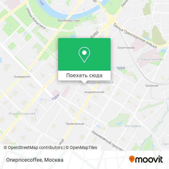 Карта Onepricecoffee