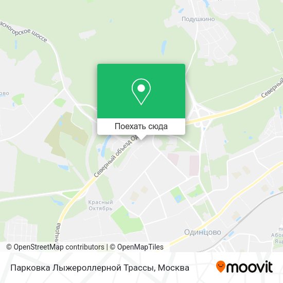 Карта Парковка Лыжероллерной Трассы