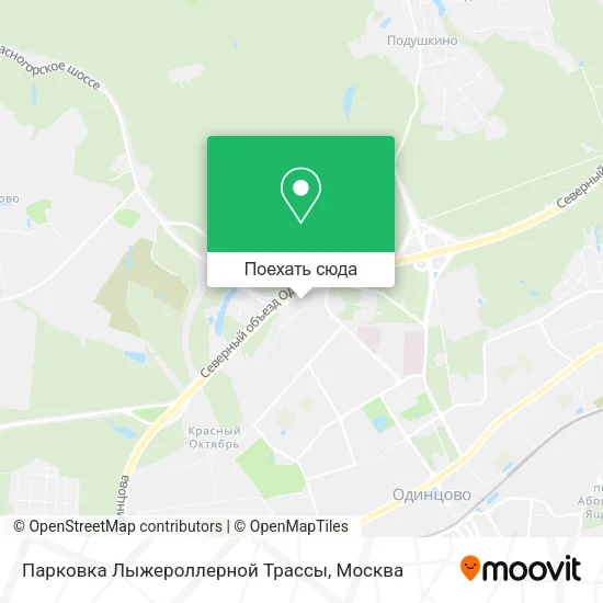 Карта Парковка Лыжероллерной Трассы