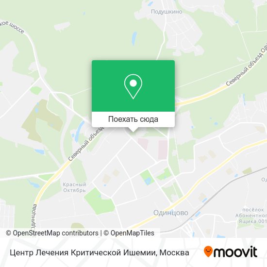 Карта Центр Лечения Критической Ишемии