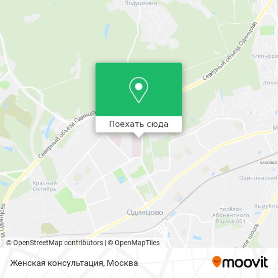 Карта Женская консультация