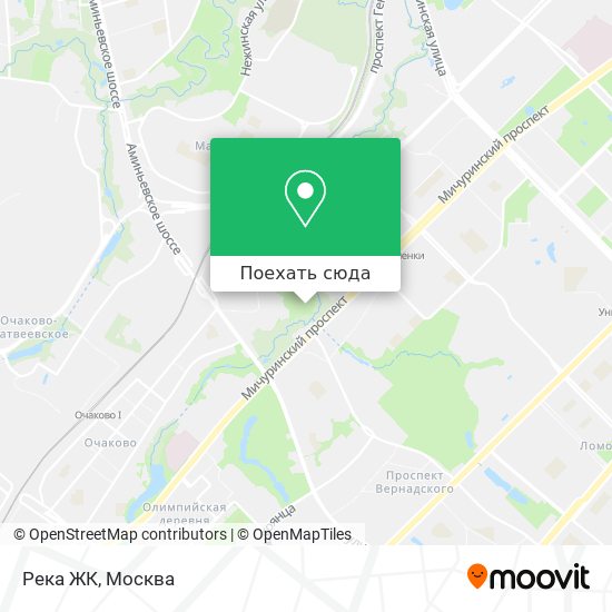 Карта Река ЖК