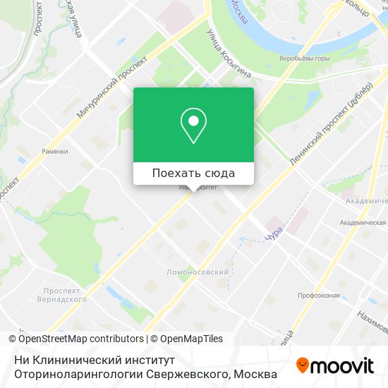 Карта Ни Клининический институт Оториноларингологии Свержевского