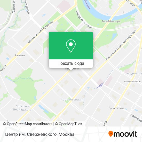 Карта Центр им. Свержевского