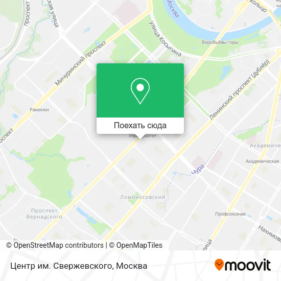 Карта Центр им. Свержевского