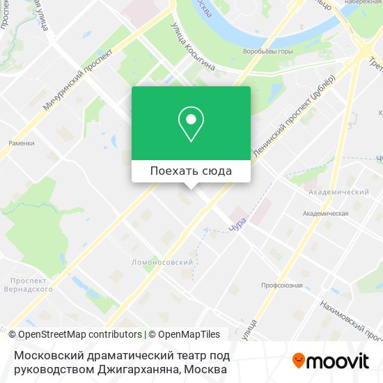 Карта Московский драматический театр под руководством Джигарханяна