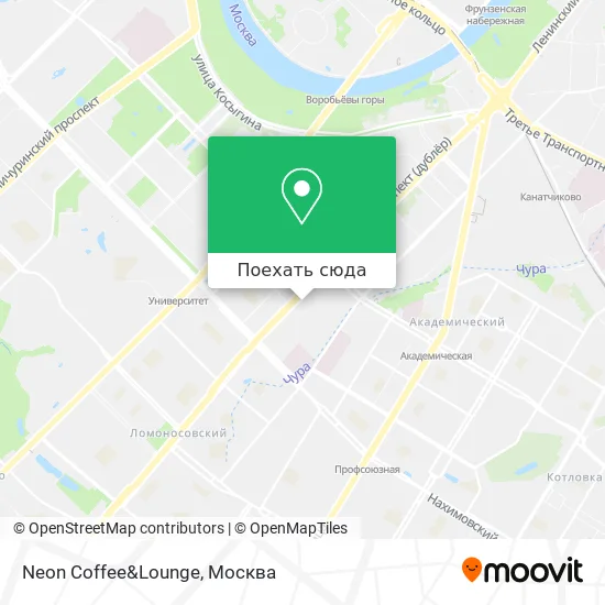 Карта Neon Coffee&Lounge