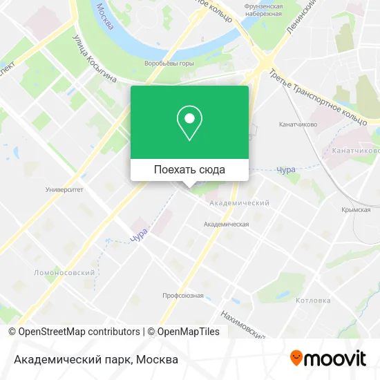 Карта Академический парк