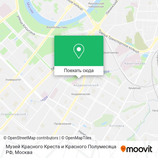 Карта Музей Красного Креста и Красного Полумесяца РФ