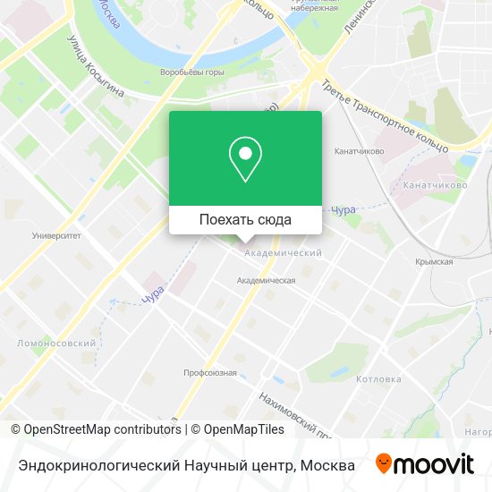 Карта Эндокринологический Научный центр