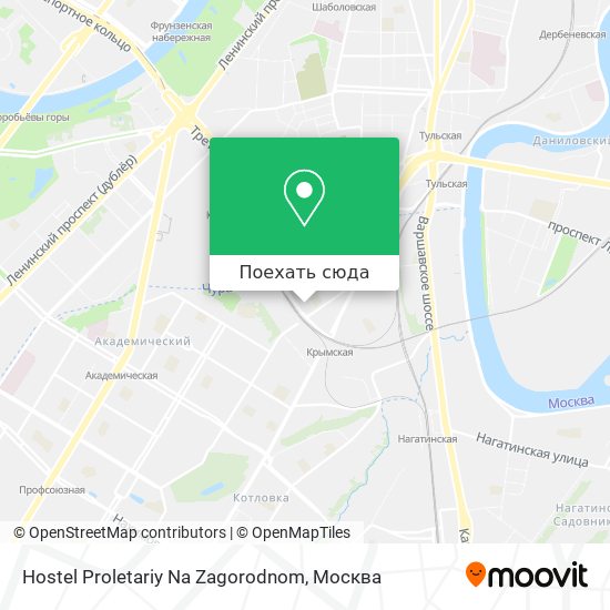 Карта Hostel Proletariy Na Zagorodnom