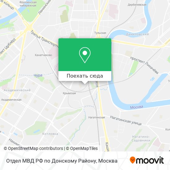 Карта Отдел МВД РФ по Донскому Району