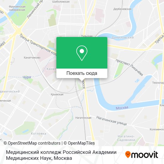 Карта Медицинский колледж Российской Академии Медицинских Наук