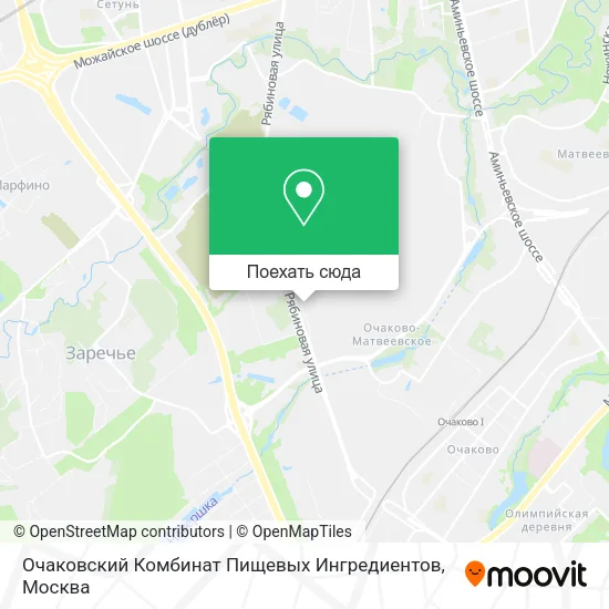 Карта Очаковский Комбинат Пищевых Ингредиентов