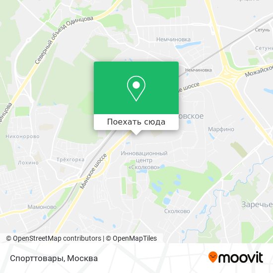 Карта Спорттовары