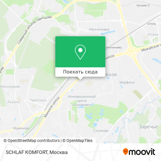 Карта SCHLAF KOMFORT